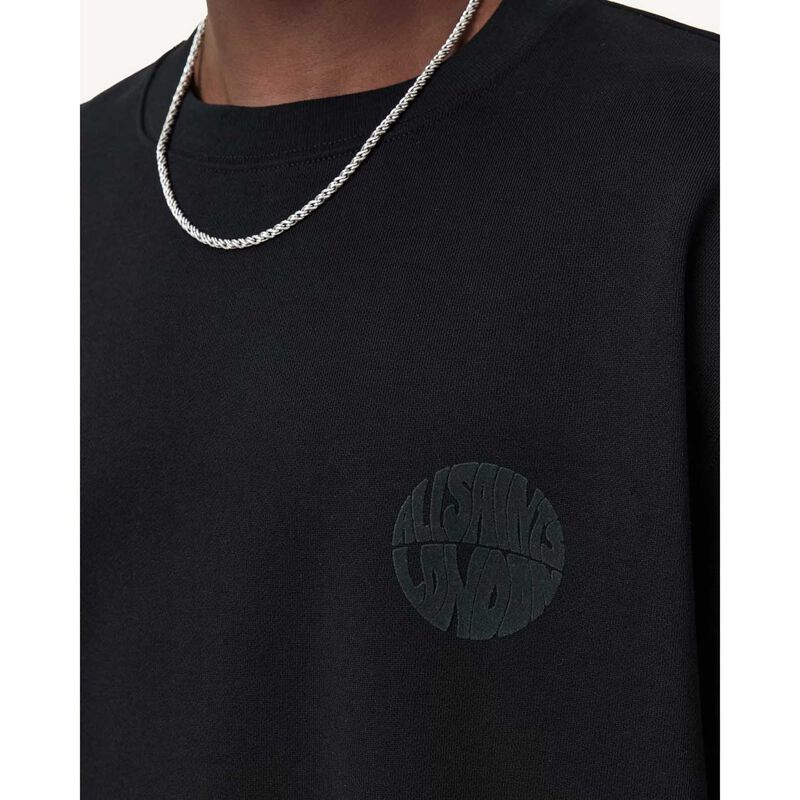 AllSaints Waved Relaxed Fit Sweatshirt image number 2